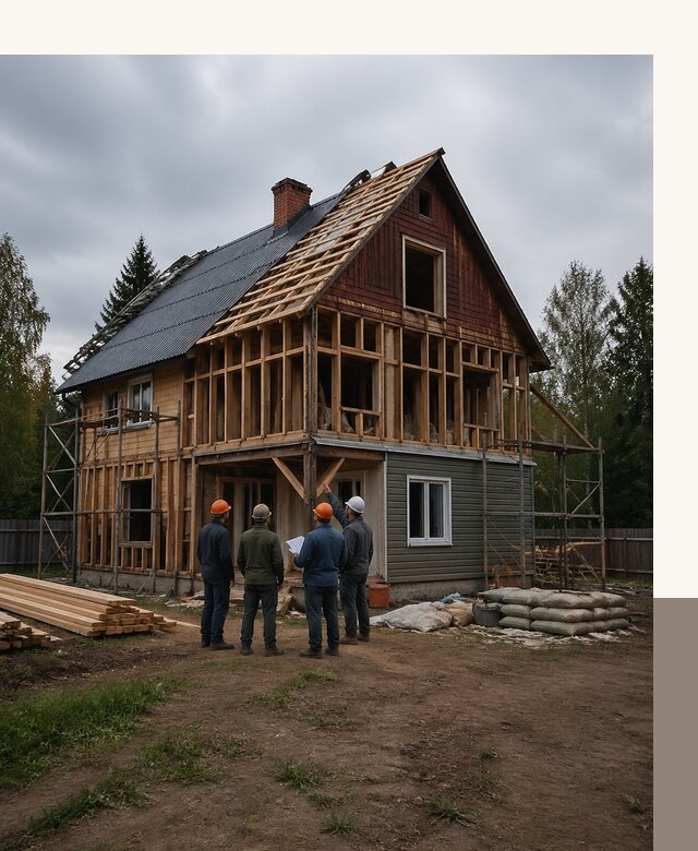 Реконструкция дачного дома в Клине под ключ с проектом
