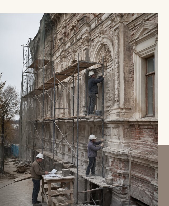 Реставрация объектов культурного наследия под ключ в Клине